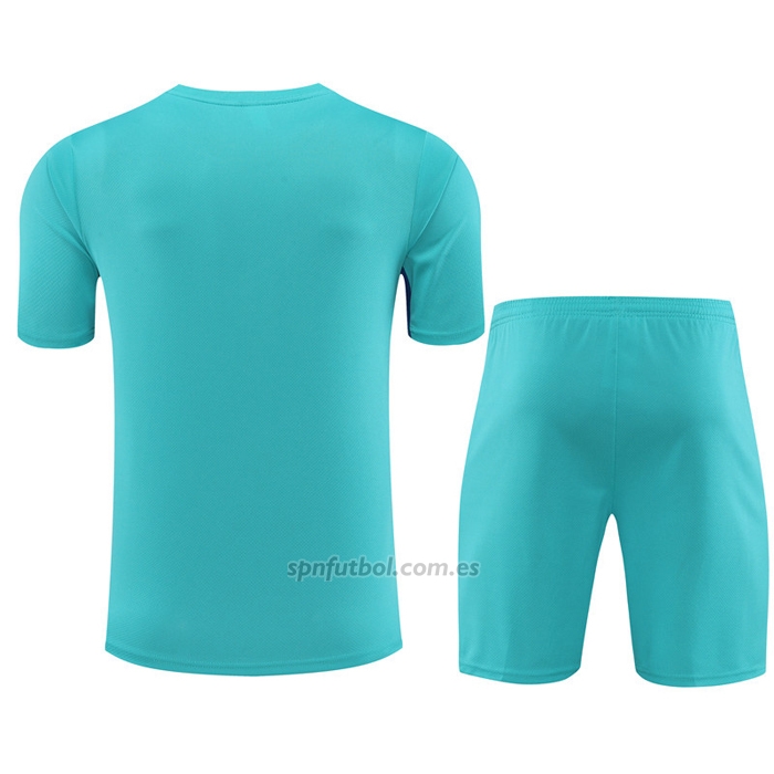 Chandal del Barcelona Manga Corta 2023-2024 Verde - Pantalon Corto
